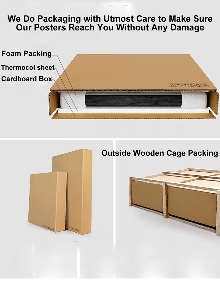 Poster wooden cage packing