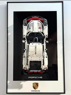lego technic porsche wall frame