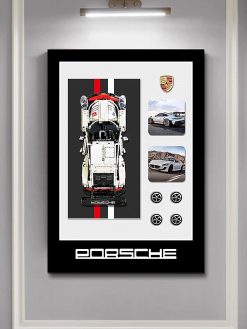lego technic porsche wall mount