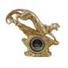 panther clock sculpture