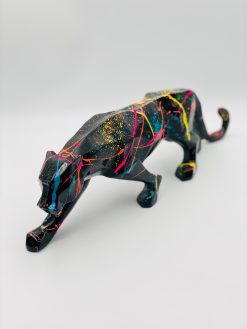 Cubic Panther Pop Art Sculpture