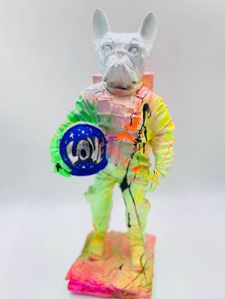 French Bulldog Astronaut - Pop Art Statue