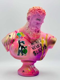 Hercules Head Sculpture Pop Art Inspired Graffiti