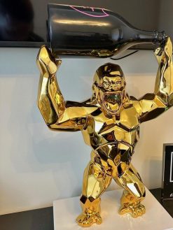 King Kong Golden Statue Home Decor