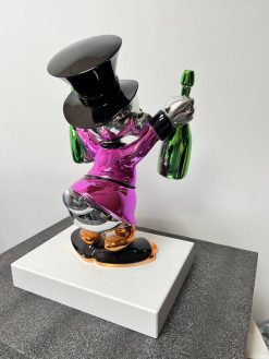 Scrooge Mcduck Modern Chrome Pop Art Sculpture