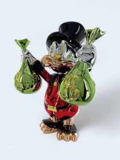 Scrooge Mcduck Red and Green Pop Art Sculpture