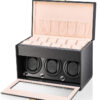 Black Carbon Fiber Automatic Watch Winder Display Box