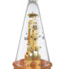 Designer Transparent Glass Stand Mechanical Clock
