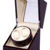 Ebony Wood Automatic Watch Winder Display Box Ivory Interiors