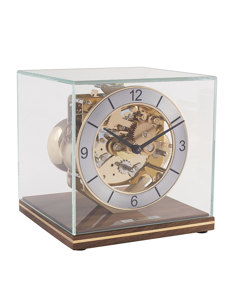 Luxury Mechanical Table Clock in Glass Case (1) Luxury Mechanical Table Clock in Glass Case